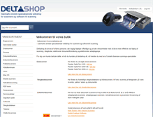 Tablet Screenshot of deltashop.dk